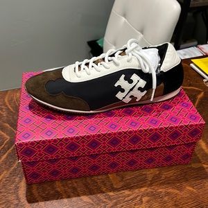 Tory Burch black and tan New Sneakers